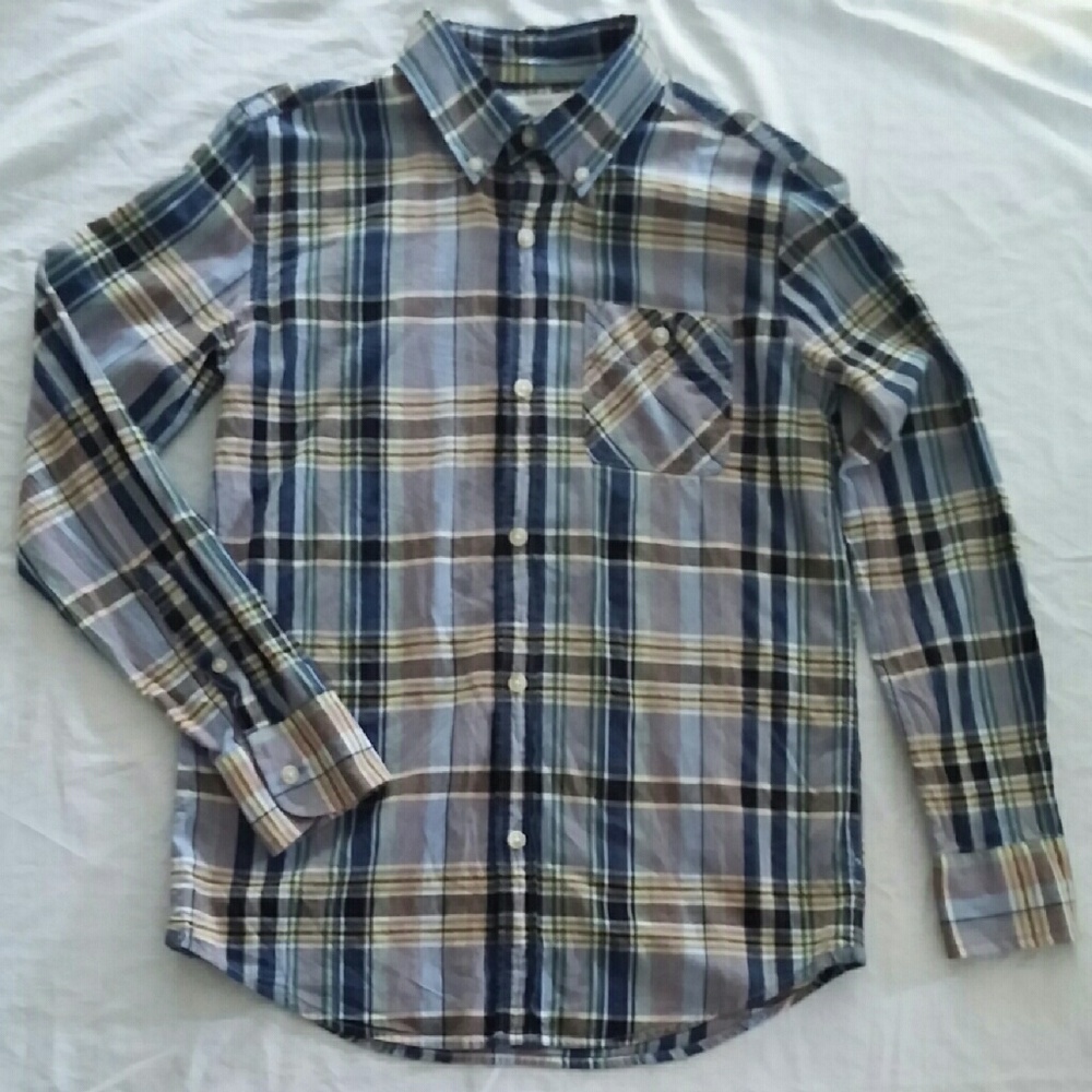 J.CREW Boy's Cotton MADRAS Shirt CREWCUTS